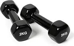 Par de Halteres Emborrachado Exercício Em Casa Peso 2kg