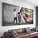 5D Peinture de Diamant Kit Complet DIY Grande Taille Graffiti abstrait gris 80x220cm Diamond Painting Adulte Enfants Numéro Broderie Peinture Cristal Strass Art Craft Cadeau Accueil Décoration murale