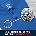 Premium Wear Men's Polo T-Shirts, High Moisture Wicking Dry Fit Performance Athletic Short-Sleeved Polo T-Shirts with Collar for Golf, Tennis, Work, Daily, Casual Royal Blue