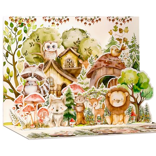 slapaflife �x�r�[�V�����[�J�[�h(�����̐X���e�[�}��)�A3D�|�b�v�A�b�v�x�r�[�V�����[�J�[�h�A���̎q�ƒj�̎q�p�A�V�����e�̂��߂̃x�r�[�J�[�h�A�V�����Ԃ����A���߂łƂ��A���ʔ��\�B