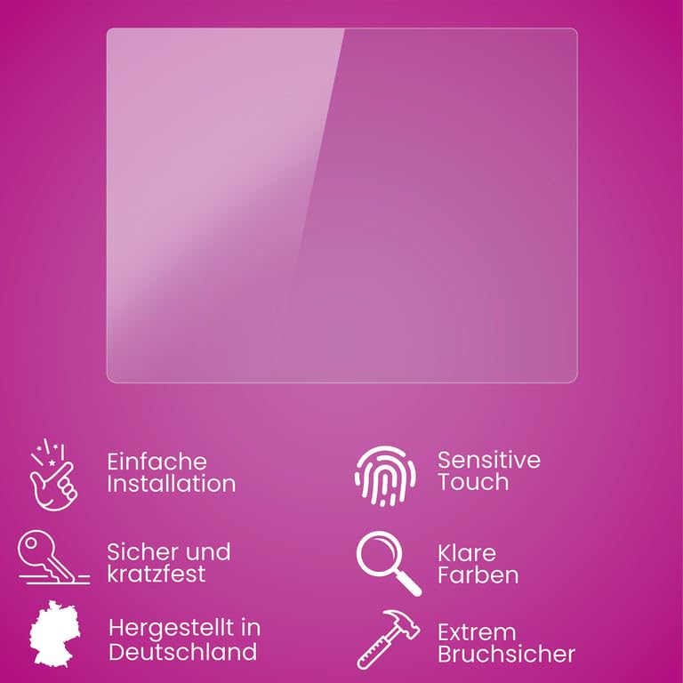 atFoliX Plastic Glass Protective Film compatible with Sony DSC-WX350 Glass Protector, 9H Hybrid-Glass FX Screen Protector