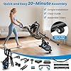 Birdfeel Foldable Exercise Bike, Multifunctional Indoor Stationary Bikes for Home with 8-Level Magnetic Resistance, Quiet Workout Bike with Arm Resistance Bands, LCD Monitor, 300LBS Capacity #5