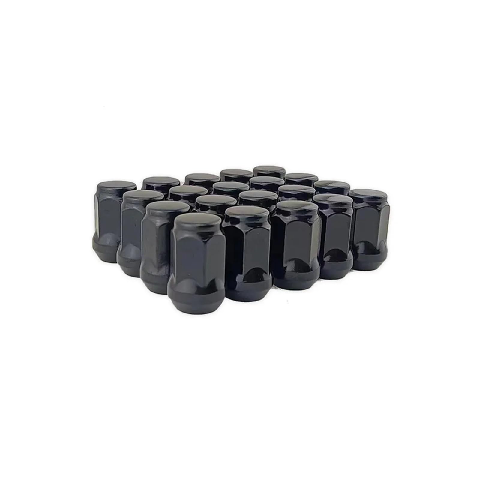 Tuercas de Rueda 20 Piezas Tuercas De Rueda Negras Terminal Bellota Abultado Extremo Cerrado(M14x1.5)