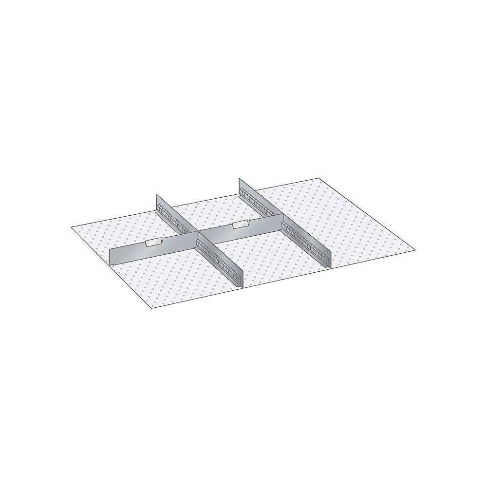 LISTA Drawer divider set, 2 slotted dividers, 2 partitions, for front height 300 mm.