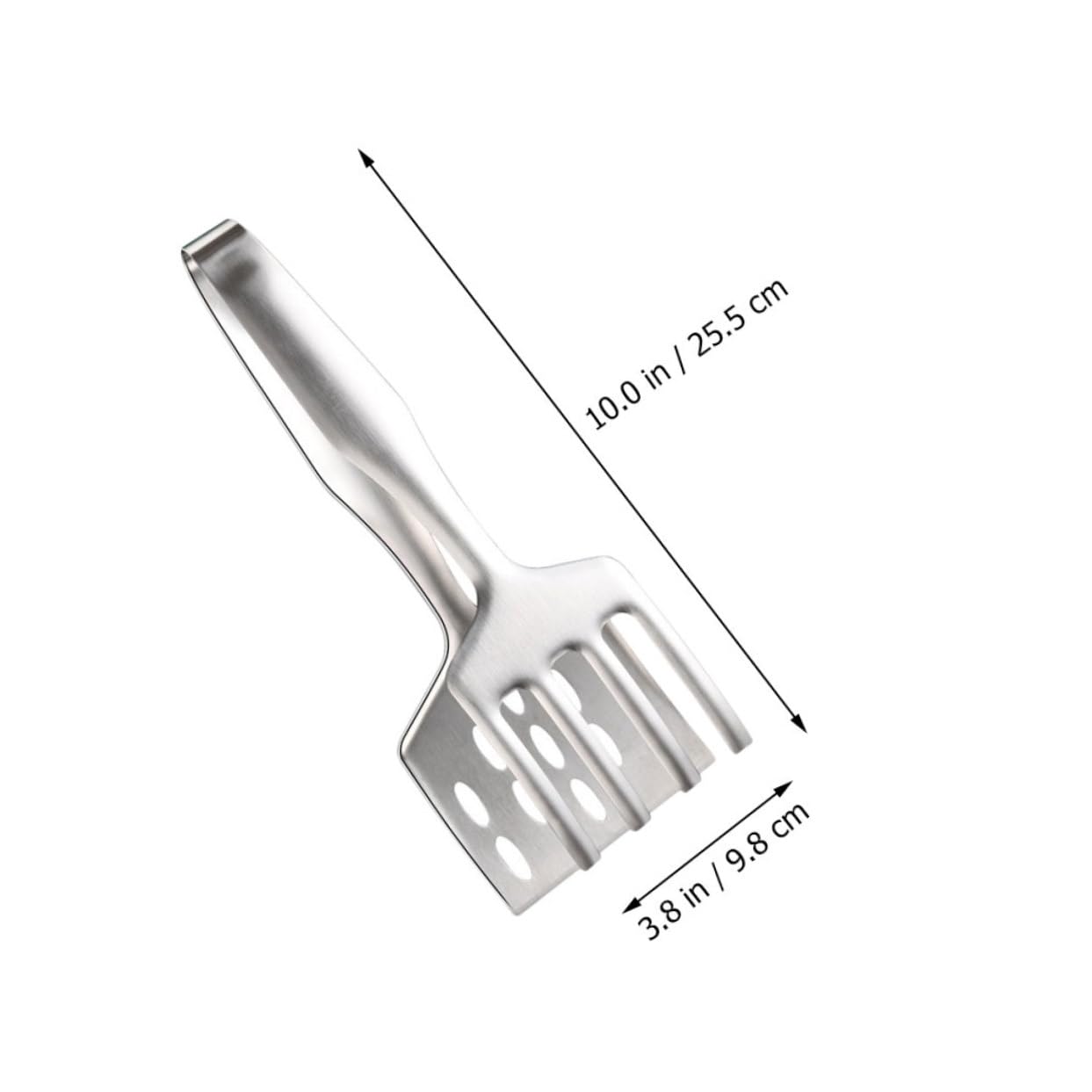 BCOATH 1Pc Food Clip Multi Functional Serving Tongs for Bbq Steak Fish Durable Kitchen Utensil for Parties Weddings Picnics Easy to Clean Silver