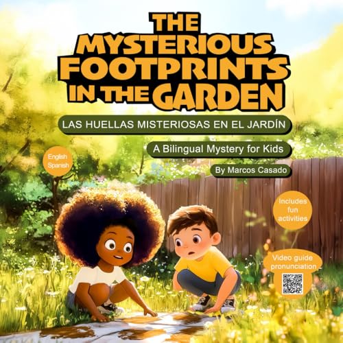 The Mysterious Footprints in the Garden - Las Huellas Misteriosas en el Jardín: Bilingual Book for Children: English-Spanish. Libro Bilingüe para ... Lucas Adventures – Bilingual Mystery Series)