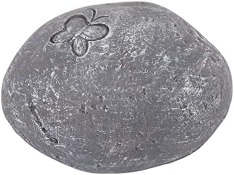 Pet Dog Cat Grave Marker, Weatherproof Pet Memorial Garden Stone, Keep Alive Memory for Lawn (Grey)
