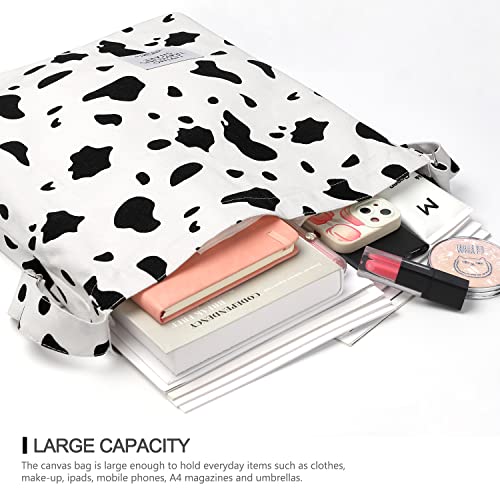 Image of Canvas Tote Bag with External Pocket Design, Stylish Appearance, Adjustable Shoulder Strap