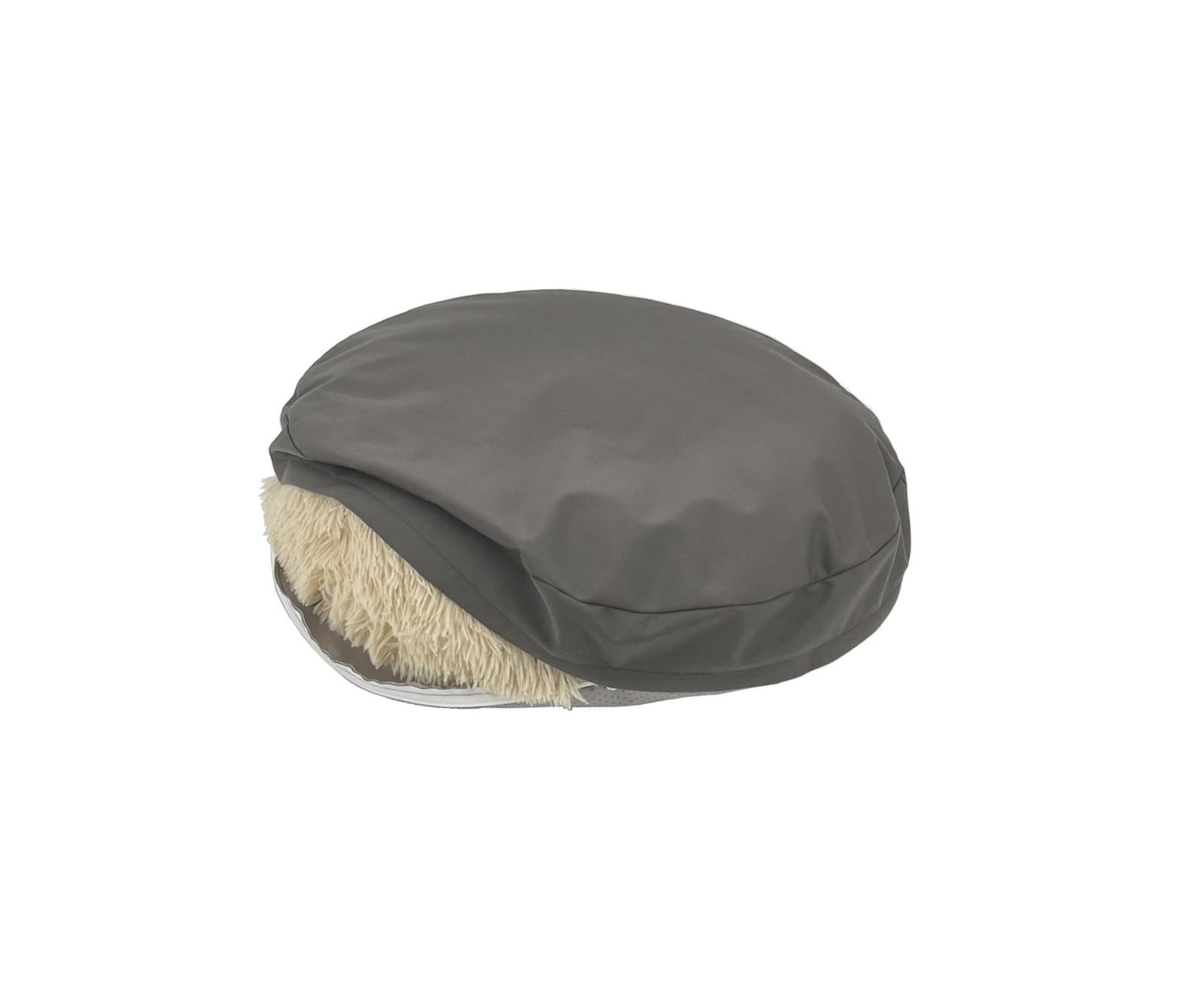 Waterproof Canvas Round Dog Bed Replaement Cover with Zipper Washable 24 Inch