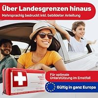 KFZ Verbandstasche nach aktueller Norm 2026 inkl. Beatmungstüchern - KFZ Verbandskasten europaweit nutzbar - Erste Hilfe Set Verbandkasten DIN 13164:2022 (StVO konform) – Ansicht 7