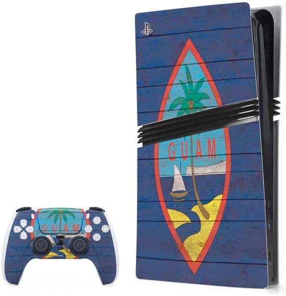 Skinit Decal Gaming Skin Compatible with PS5 Pro Bundle - Chinese Flag Distressed Design