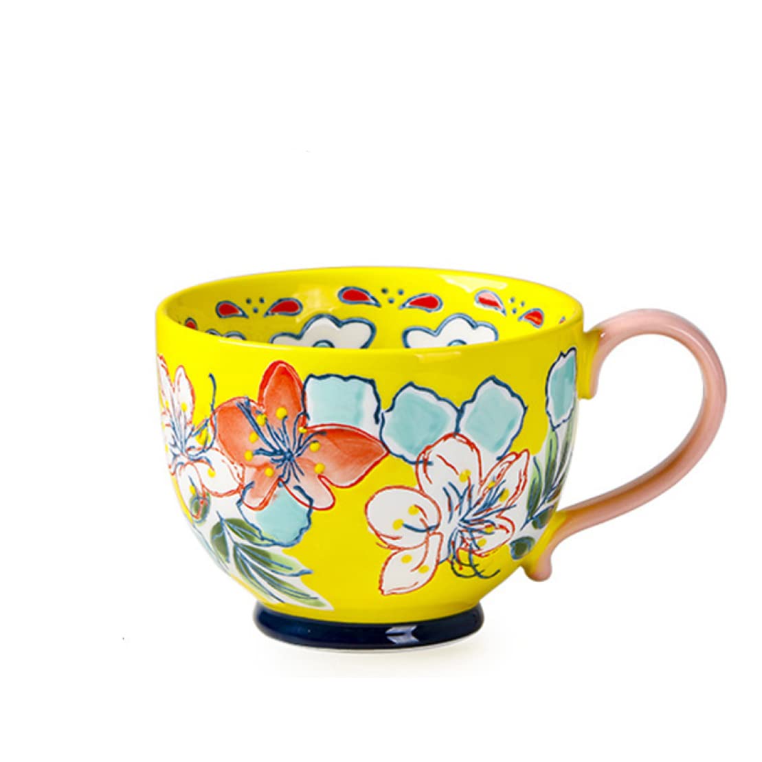 喜びの花をお気に入りのマグカップに 　水彩画原画 Amazon.co.jp: [ロトンシハイ] マグカップ 水彩風 ボタニカル柄