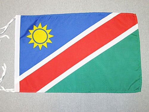 AZ FLAG, Namibia Flag, 18'' x 12'', 100% Polyester Namibian Small Banner with Two Cords, Fade Resistant, Vivid Colors