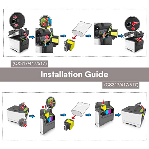 Rakuni 71B10K0 Remanufactured Toner Cartridge For Lexmark 71B10K0 Black Cs317 Cs417 Cs417Dn Cx317 Cx317Dn Cx417 Cs317Dn Cs517 Cx517 Cx417De Laser Printer [3,000 Pages] #TOP4