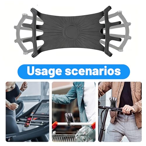 EJRUP Soporte de teléfono para Bicicleta, Anti Vibración Porta Telefono Motocicleta,360° Rotación Soporte Movil Moto Bici, Soporte Desmontable, para Smartphone de 4,5-7pulgadas(Negro) - imagen 6