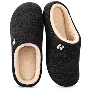 RockDove Men’s Sherpa Lined Memory Foam Clog Slipper