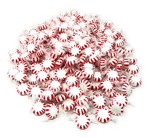 American Old Fashioned Peppermint Starlights Mints Hard Candy Discs Individually Wrapped Bulk 3 Lb's 200+ Pcs (48-Oz) #TOP1
