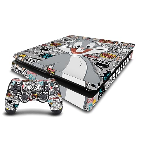 Autocollant Vinyle Bugs Bunny PS4 Slim pour Décorer votre Salon et Manette de Jeu