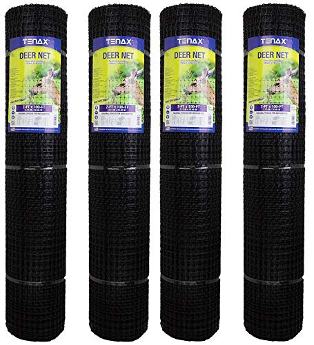 Tenax 2A040006 Deer Net, Black, 7-Feet by 100-Feet (Pack of 4)
