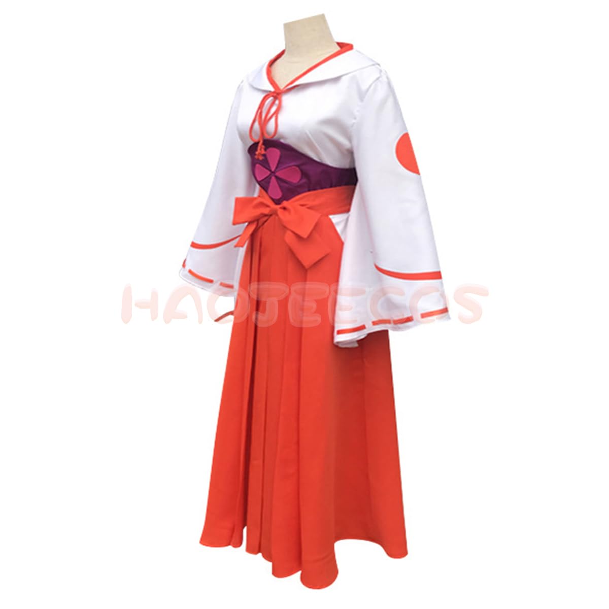 Amazon.co.jp: [HAOJEE]シュナコスプレ衣装 着物 ウィッグ付き 角付き