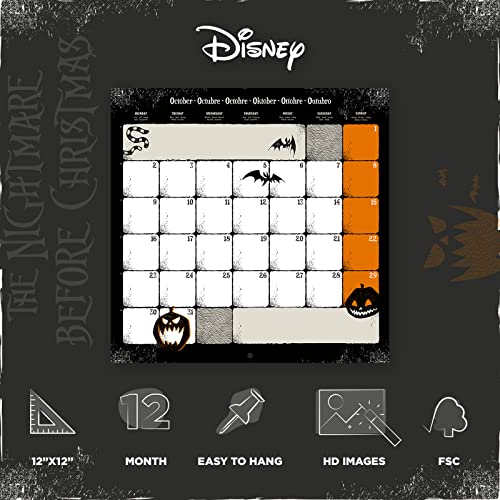 Grupo Erik Nightmare Before Christmas Wall Calendar 2023, 12 Month Planner, Square Wall Calendar 2023 - Image 3