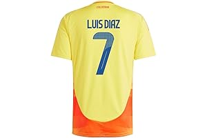 Colombia Soccer Jersey 2024 Luis Diaz #7 | Official Men's and Women's...