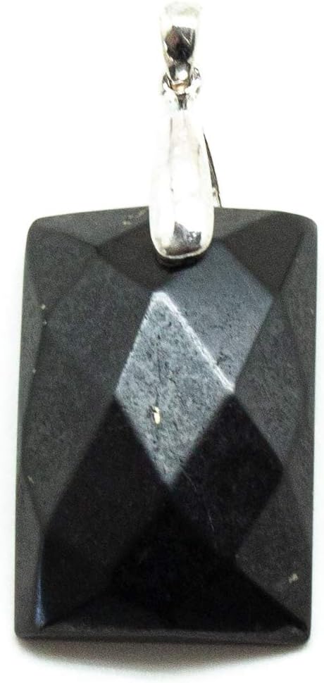 Shungite Faceted Pendant