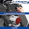 Bingfu Motorcycle Carbon Fiber Antenna Mast Replacement Compatible with 1989-2023 Road King Softail Touring Street Glide Road Glide Fat Boy Electra Glide Tour Ultra Classic