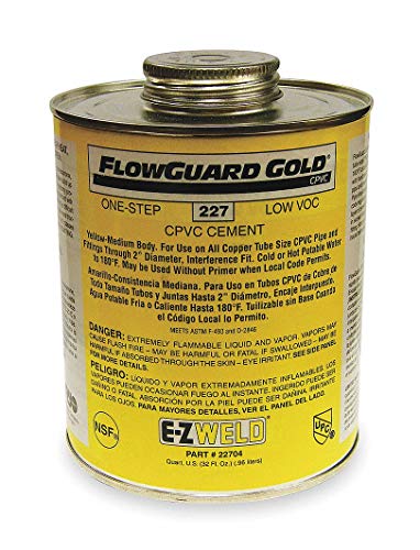 Cemento CPVC One-Step 32 Oz Amarillo miniatura 1