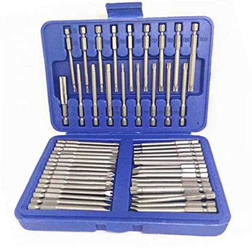 Set de bits de seguridad de 75 mm con mecanizado de precisión y adaptador hexagonal rápido 2