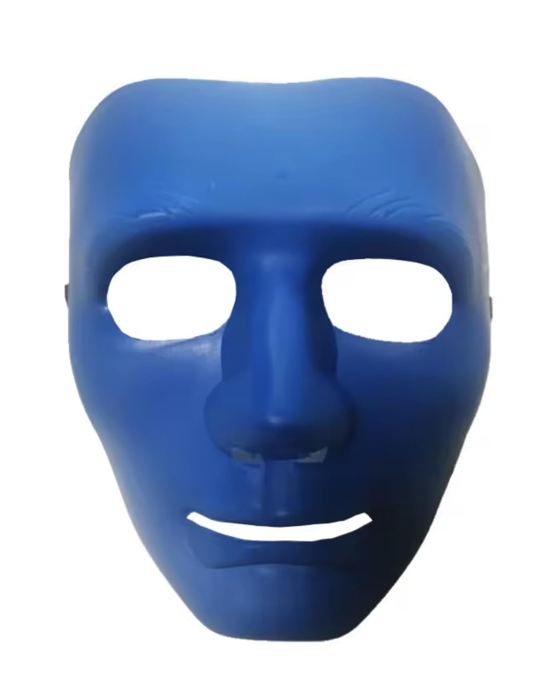 jokeshop Hard Plastic Face Mask Halloween Party Scary Full Face Man Dance Masquerade Cosplay Party Thick Plastic Durable Masks (Blue) — image 1