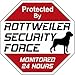 Rottweiler Security Force Sign