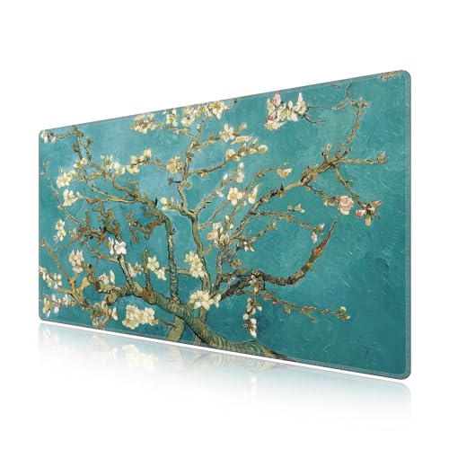 Tapis de souris étanche grand format protégeant votre bureau avec sa surface abricot lisse.