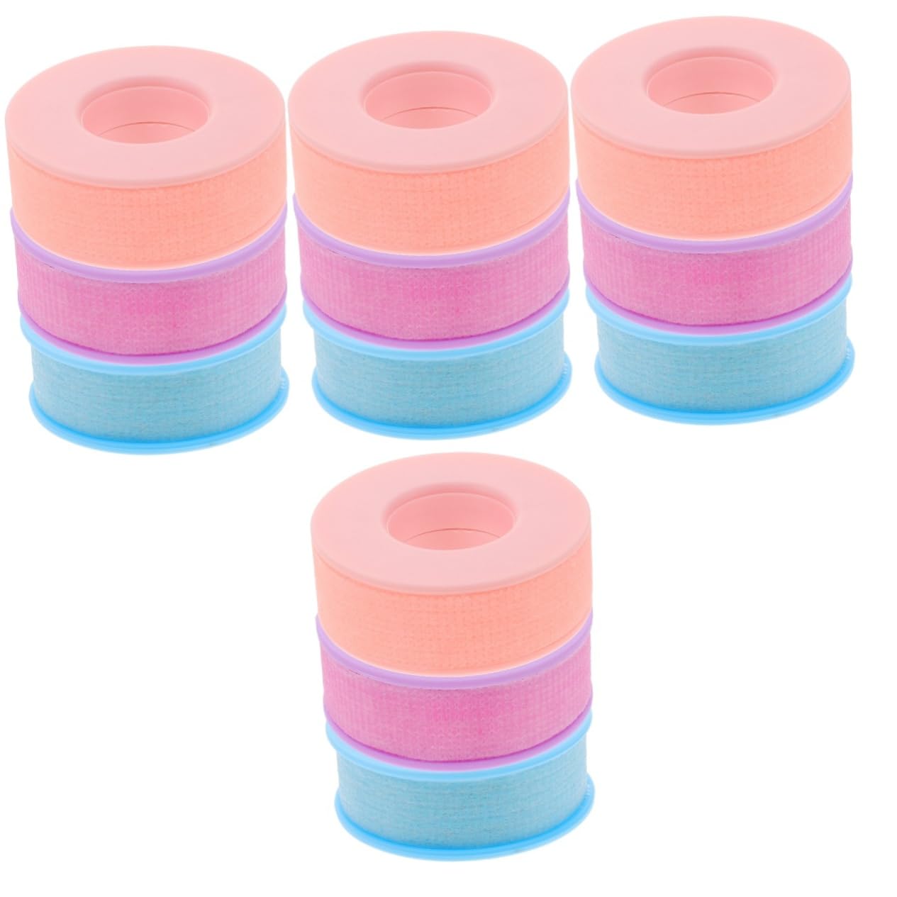 12rollos Cinta Adhesiva Para Extensiones De Pestañas De Transpirable Cortable y Para Uso Profesional y Personal Belleza De Pestañas Morado