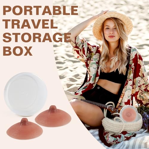 IVITA Realistic Adhesive Silicone Nipples Reusable Attachable Self Adhesive Silicone Nipple for Breast Forms4