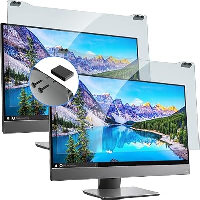 ZYY 2 Pack 23-24 Inch Computer Screen Blue Light Blocker for Monitor