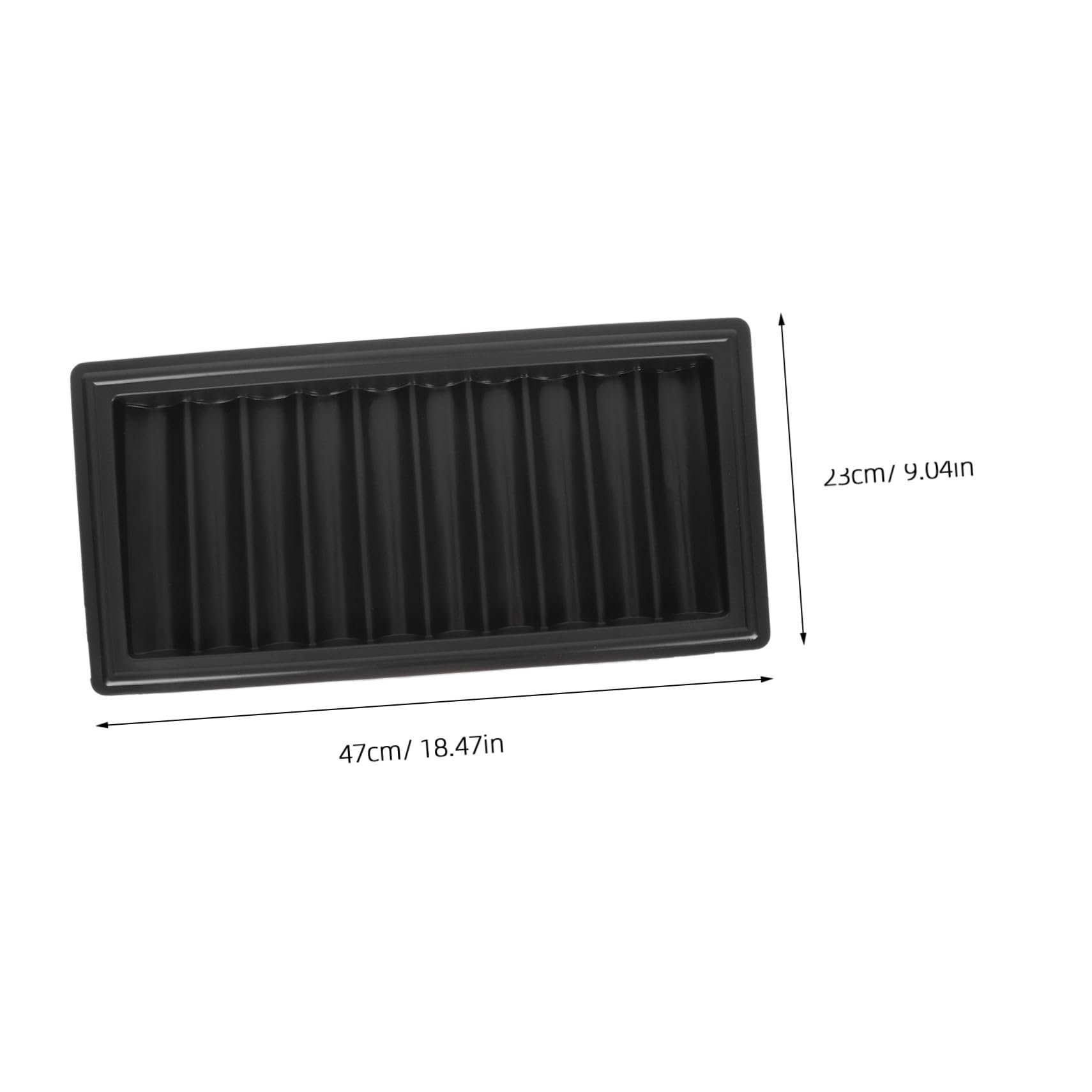 Mipcase Porta Chip da Poker in Plastica Nero per 500 Pezzi Base Piatta Organizer Semplice per Giochi da Tavolo e Accessori