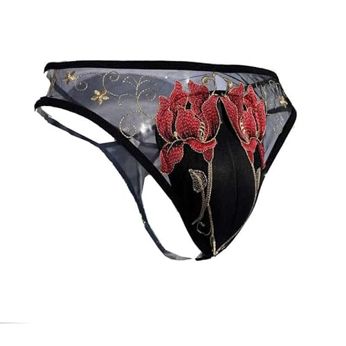 Abusun 股間 パッド スジあり パンツ 男性用 パンツパッド 仮装 バタフライタイプ 女装 変装用 セクシーレース (K色4)