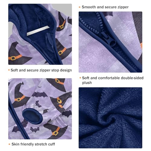 CHIFIGNO Boys Fleece Jacket Printed Boys Jackets Boys Winter Coat for Toddler Kids with Pockets3