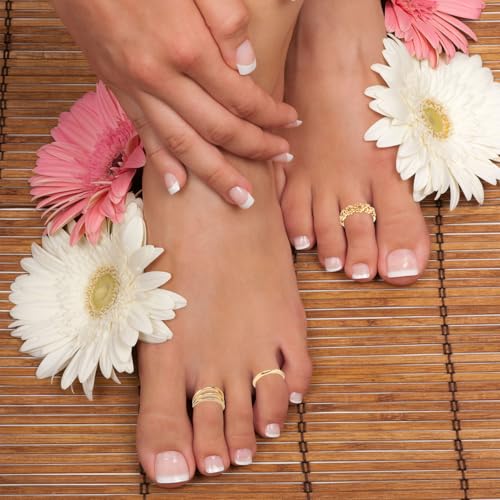 Bagues d'orteil plage d'été : 6 bijoux de pied réglables Mikovivi
