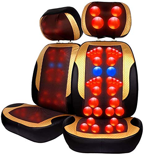 Rücken- und Nackenmassagegerät Shiatsu-Massage-Stuhl für den gesamten Körper, tiefe 3D Kneten Vibration hebt die Wärme von Muskelschmerzen -