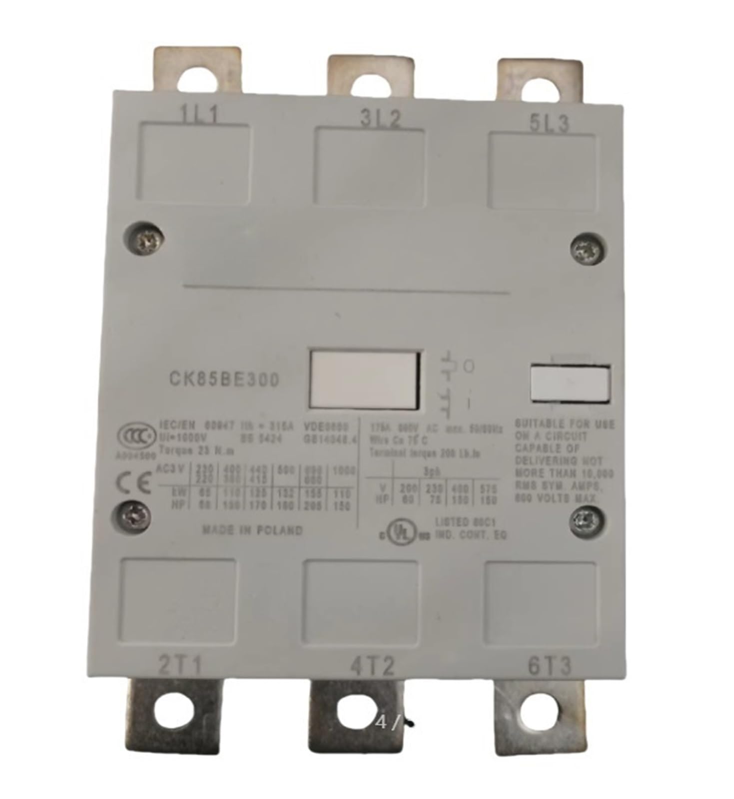 Schütz, CK85BE311N, 220-250VAC AC 50/60Hz / DC 104479, CK85BE311