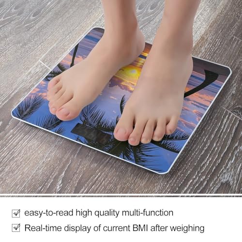 Báscula Digital de Baño de Vidrio Templado LCD 400 lb miniatura 5