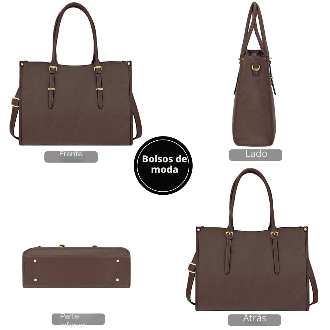NUBILY Bolsos de Mujer Bolsos Universidad Bolso para Portatil 15.6 Pulgadas