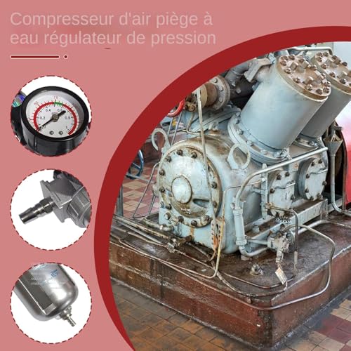 Filtre régulateur pneumatique robuste pour mécaniciens et atelier - 4