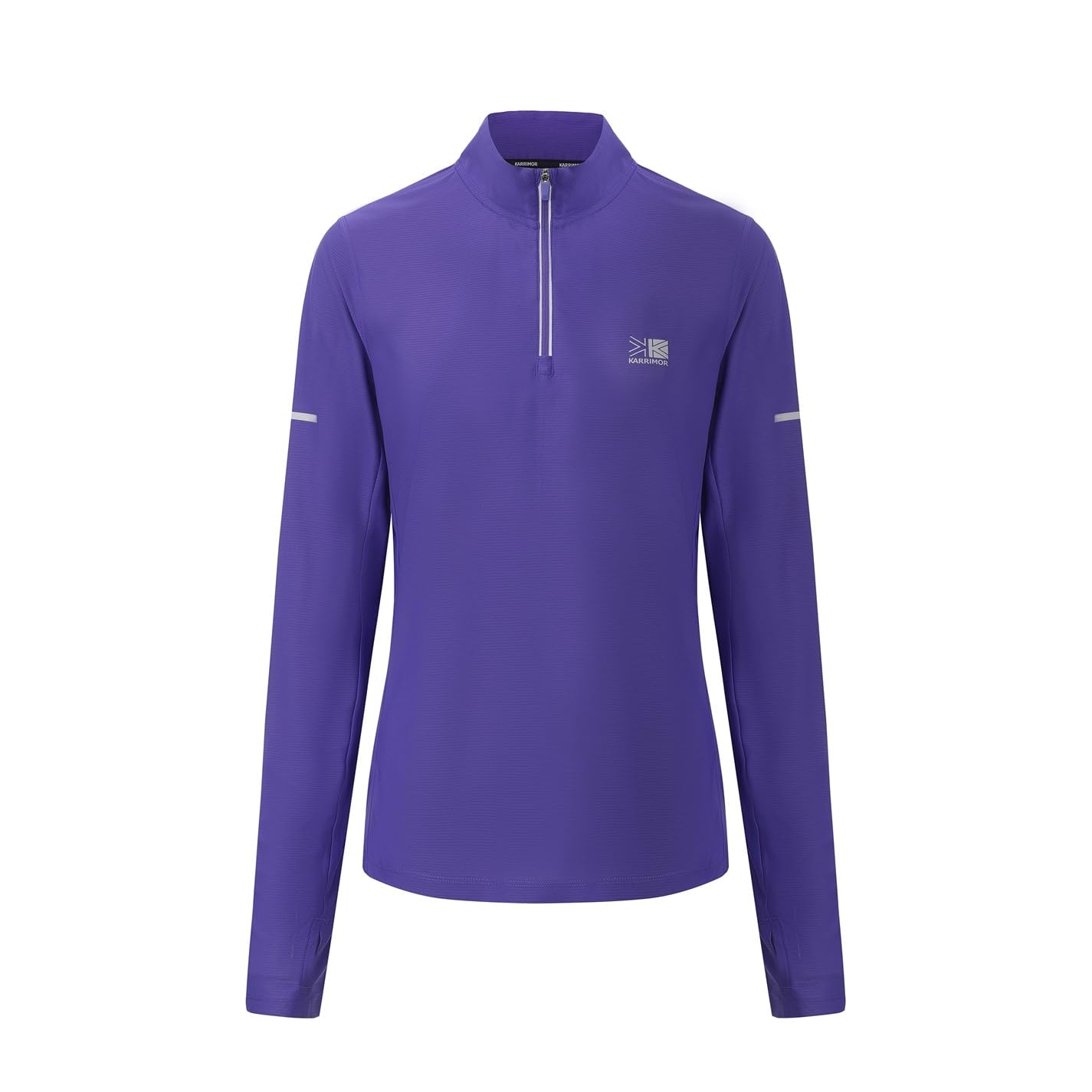 Karrimor Womens Longsleeve Quarter Zip Top Long Sleeve Liberty Purple 14