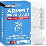 Armpit Sweat Pads for Under Arms - Extra Comfort, For Hyperhidrosis, for Men and Women, Not Visible, Disposable Underarm Dress Shields/Guards, Enhanced Anti Sweat Protection