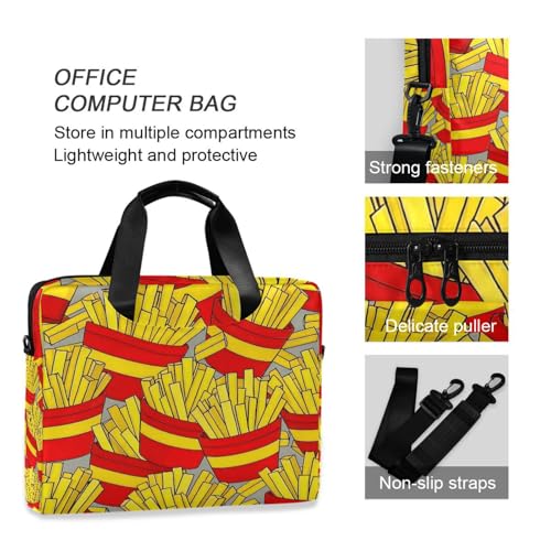 Bolso maletín portátil para laptop 15.6" con asa y correa miniatura 6