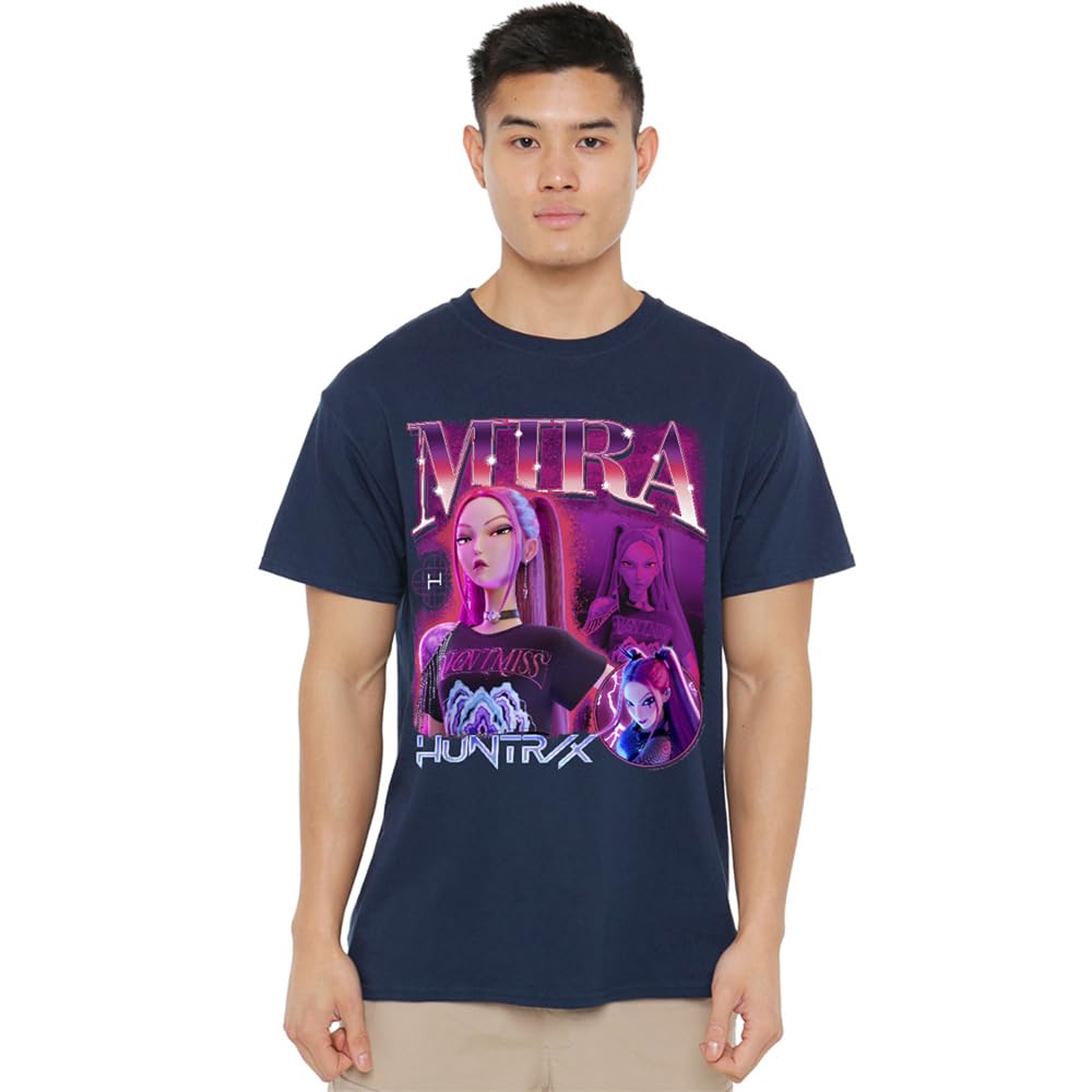 K-Pop Demon Hunters - Huntrix Huntr/X Mira Bootleg Unisex T Shirt, Navy, Small