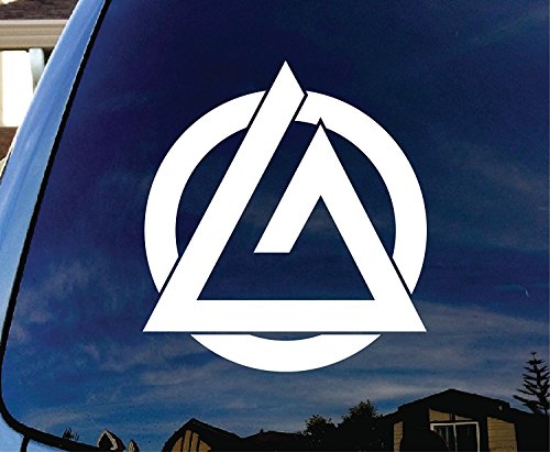 BJJ Gracie Jiu Jitsu Logo - Vinyl 4" wide (Color: WHITE) decal laptop tablet skateboard car windows stickers